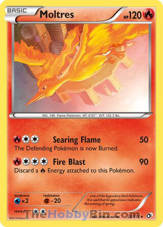 0022 Moltres Holo Rare Legendary Treasures