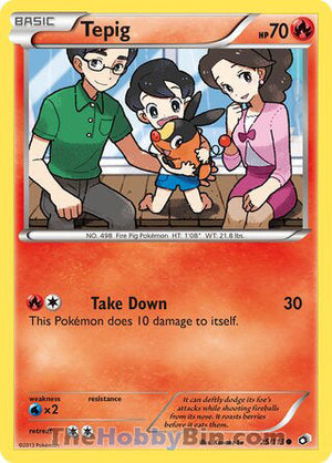 0025 Tepig Common Legendary Treasures