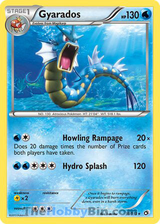 Gyarados Legendary Treasures Rare #31/113