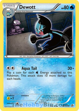 0038 Dewott Uncommon Legendary Treasures