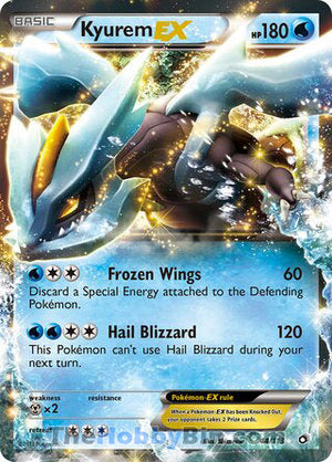 0044 Kyurem EX Ultra Rare Legendary Treasures
