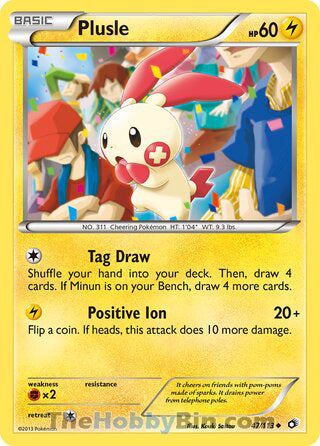 Plusle Legendary Treasures Uncommon #47/113