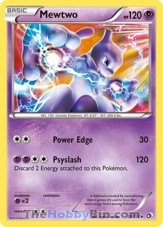 Mewtwo Legendary Treasures Holo Rare #53/113