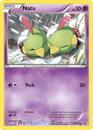Natu #55/113 Common - Legendary Treasures Pokemon card