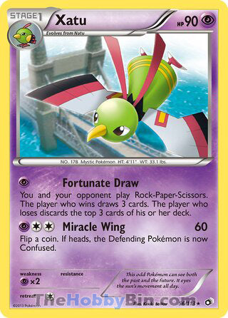 Xatu #56/113 Rare - Legendary Treasures Pokemon card