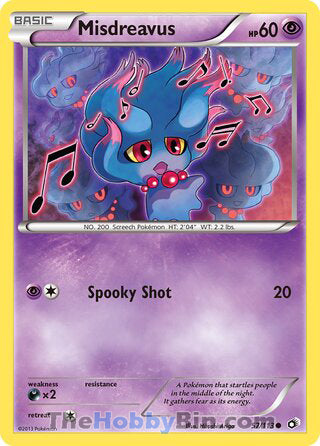 Misdreavus #57/113 Common - Legendary Treasures Pokemon card