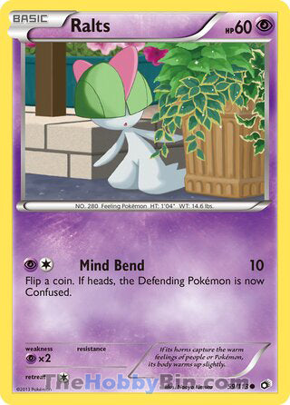 Ralts #59/113 Common - Legendary Treasures Pokemon card