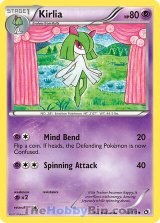 Kirlia #60/113 Uncommon - Legendary Treasures Pokemon card