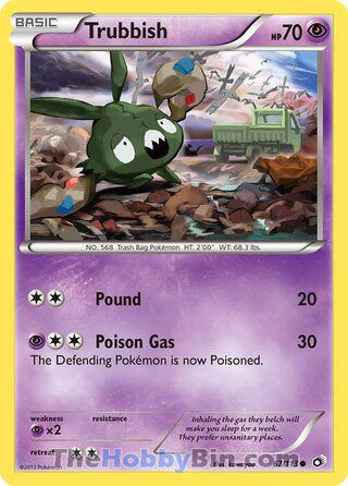 Trubbish #67/113 Common - Legendary Treasures Pokemon card
