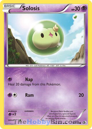 Solosis #74/113 Common - Legendary Treasures Pokemon card