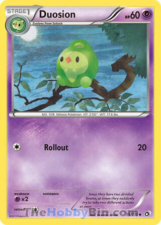 Duosion #75/113 Uncommon - Legendary Treasures Pokemon card