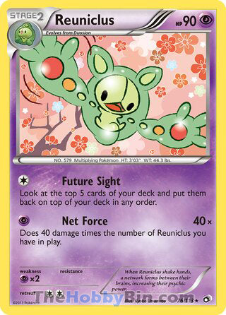 Reuniclus #76/113 Rare - Legendary Treasures Pokemon card