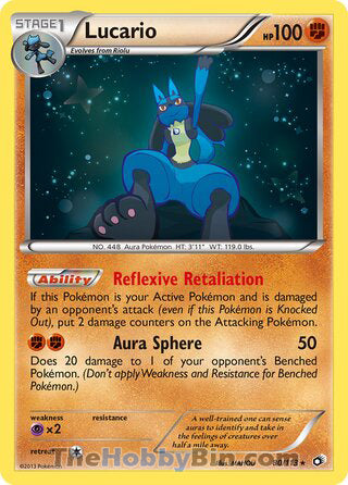 Lucario Legendary Treasures Holo Rare #80/113