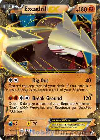 Excadrill EX #82/113 Ultra Rare - Legendary Treasures Pokemon card