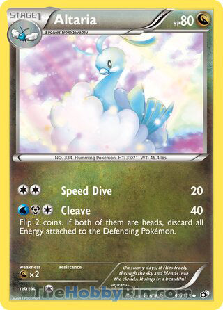 Altaria #92/113 Uncommon - Legendary Treasures Pokemon card