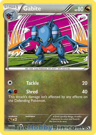 Gabite #95/113 Uncommon - Legendary Treasures Pokemon card