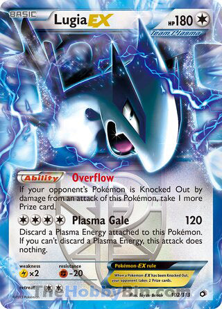 Lugia EX #102/113 Ultra Rare - Legendary Treasures Pokemon card