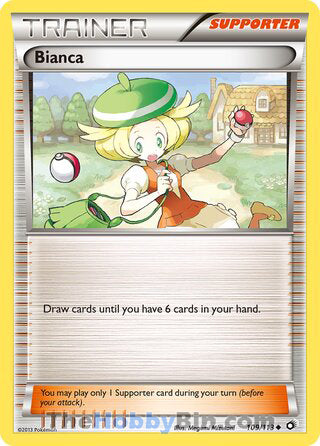 Bianca #109/113 Uncommon - Legendary Treasures Pokemon card