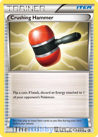 Crushing Hammer #111/113 Uncommon - Legendary Treasures Pokemon card
