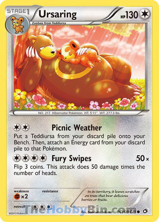 Ursaring #RC16/RC25 Common - Legendary Treasures Pokemon card
