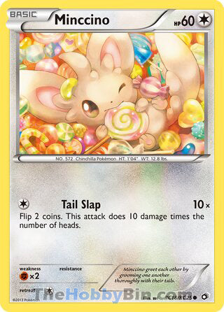 Minccino #RC18/RC25 Common - Legendary Treasures Pokemon card