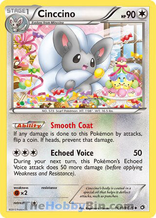 Cinccino #RC19/RC25 Uncommon - Legendary Treasures Pokemon card
