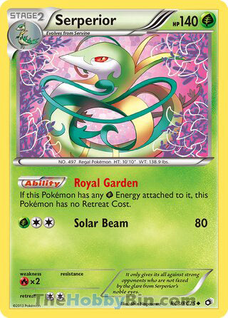 Serperior #RC3/RC25 Uncommon - Legendary Treasures Pokemon card