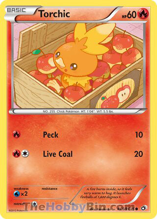 Torchic Legendary Treasures Common #RC5/RC25