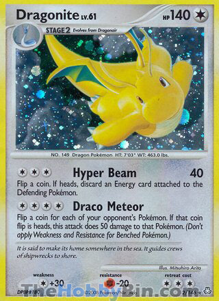 Dragonite Legends Awakened Holo Rare #2/146