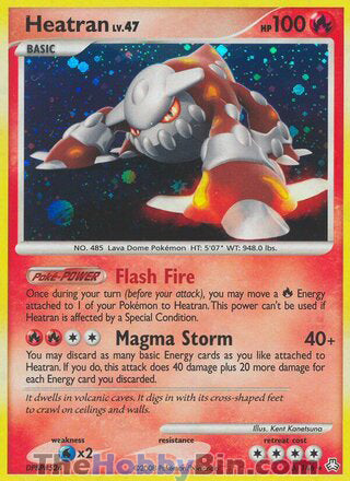 0006 Heatran Holo Rare Legends Awkended