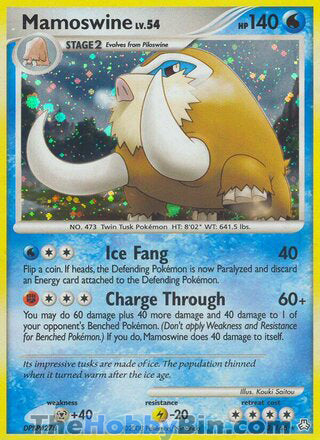 0009 Mamoswine Holo Rare Legends Awkended