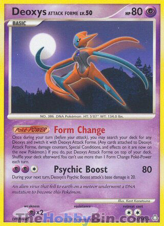 Deoxys Attack Forme Legends Awakened Rare #24/146