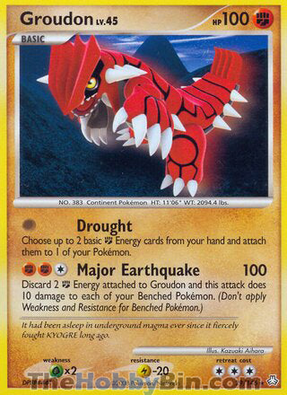 Groudon Legends Awakened Rare #29/146