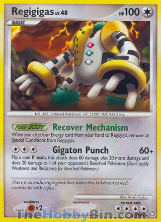 Regigigas #37/146 Rare - Legends Awakened Pokemon card