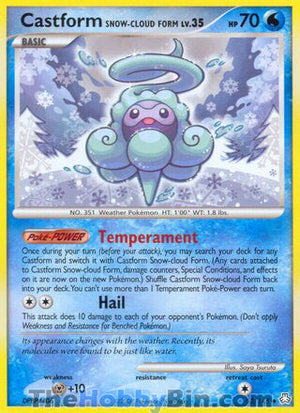 0050 Castform Snow-Cloud Form Uncommon Legends Awkended