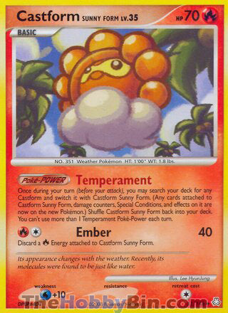 Castform Sunny Form #51/146 Uncommon - Legends Awakened Pokemon card