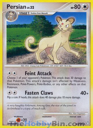 Persian #68/146 Uncommon - Legends Awakened Pokemon card