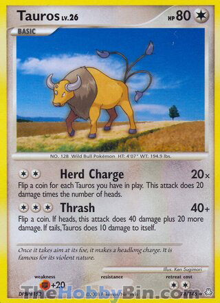 Tauros #74/146 Uncommon - Legends Awakened Pokemon card