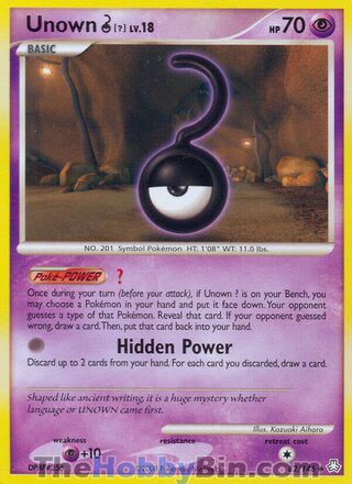 Unown Legends Awakened Uncommon #82/146