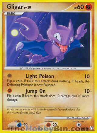 Gligar #94/146 Common - Legends Awakened Pokemon card