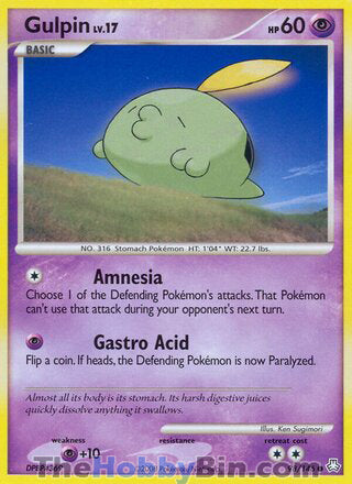 Gulpin #98/146 Common - Legends Awakened Pokemon card