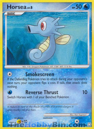 Horsea #102/146 Common - Legends Awakened Pokemon card