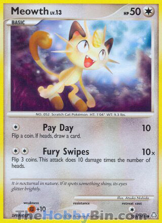 Meowth #106/146 Common - Legends Awakened Pokemon card