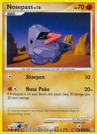 Nosepass #109/146 Common - Legends Awakened Pokemon card
