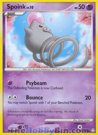 Spoink #121/146 Common - Legends Awakened Pokemon card