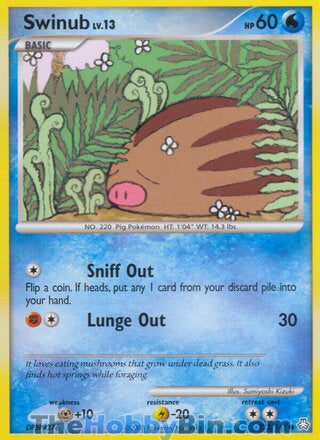 Swinub #123/146 Common - Legends Awakened Pokemon card