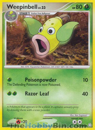 Weepinbell #127/146 Common - Legends Awakened Pokemon card