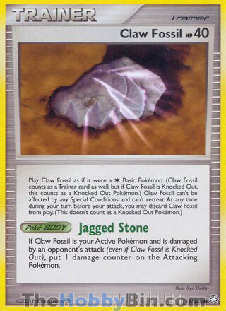 Claw Fossil #138/146 Common - Legends Awakened Pokemon card