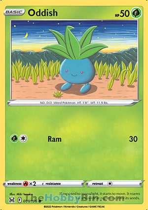 0001 Oddish Common Lost Origin
