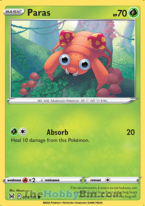 0004 Paras Common Lost Origin